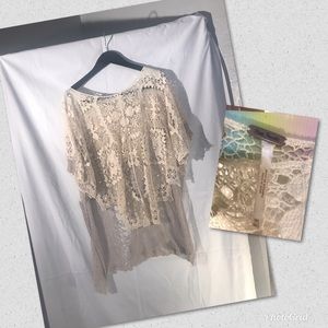 Free People crochet tunic